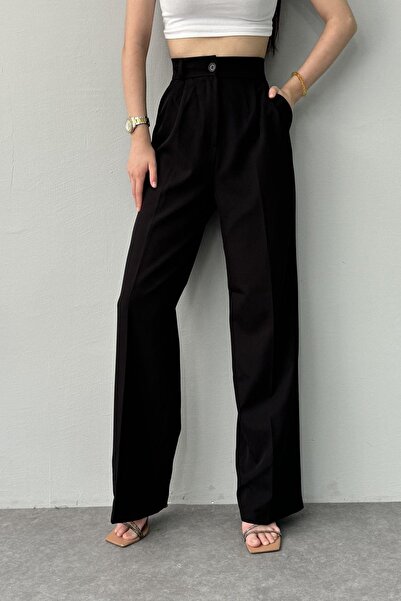 DURUM BUTİK Crep Fabric Full Lycra Elastic Palazo Fabric Pants