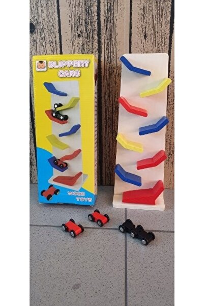Other Drewniana zjeżdżalnia do samochodów MONTESSORI ZABAWKA