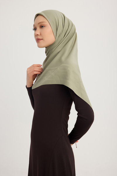 Wafa A0622 Матова атласна панель з жакардовим шарфом 100x100см - Нефті