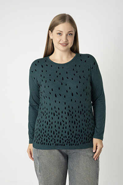 Orly More Shardonlu Winter Viscose Fabric Printed Combed Cotton Blouse