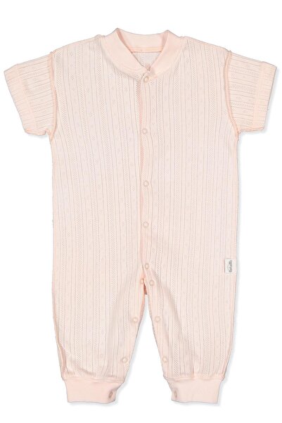 Bebetto Outside Seam Aj Lace-Like Knit Mini Jumpsuit Without Belt (Basic/25) Pink