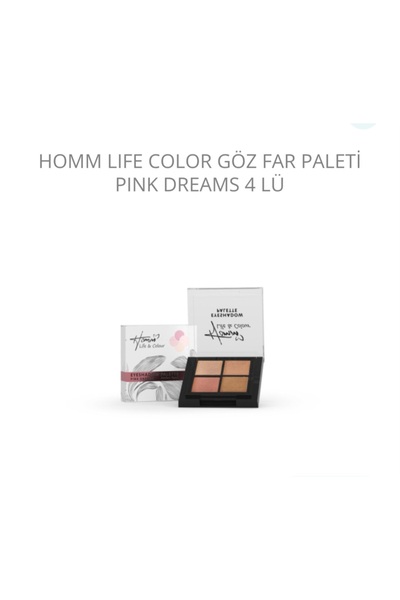 Homm Bitkisel Color Göz Far Paleti Pink Dreams 4lü.