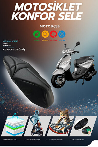 Motobros VOLTA PS5 Husă de șa confortabilă din spumă viscoelastică