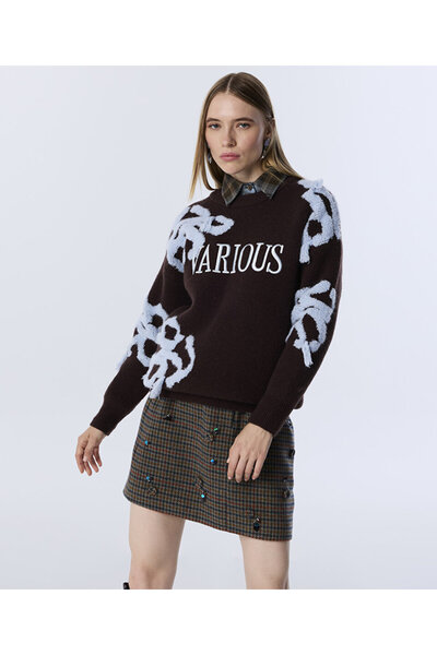 Twist SLOGAN NAKIŞLI KAZAK