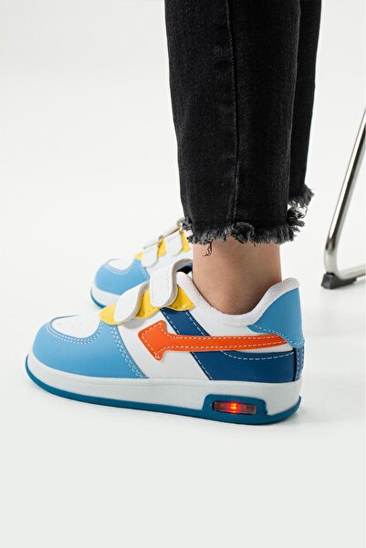 Miracan Unisex Daily Comfortable Sneakers Children's Velcro Sports Shoes Lighted