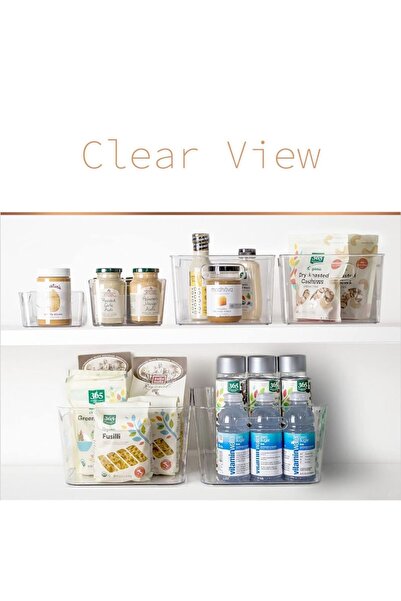 SHOPIENS Storage Basket, Transparent Model, 5.2L, Plastic, 35.5x12x13cm