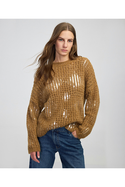 İpekyol Tricottage with Openwork and Sequins