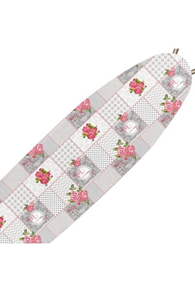 OEM Husă pentru masă de călcat, bumbac, model în carouri și flori, 140x50cm, ...