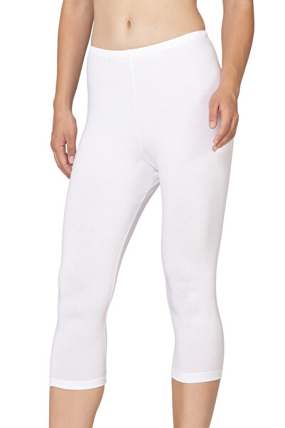 ÖZKAN underwear Özkan 27778 Women's Premium Fabric Modal Cotton Below-Knee Straight Capri Leggings Flexible Comfortable Soft