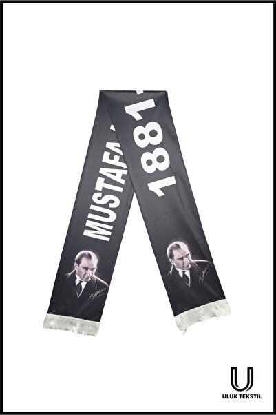 ULUK TEKSTİL Atatürk 1881–193∞ Satin Scarf Shawl |   October 29Th Republic Da...