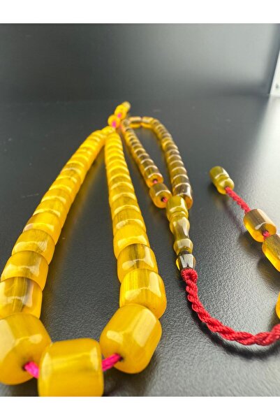 Jewel Squeeze Amber Prayer Beads - Elegance That Touches Your Soul - Dabbas Master Craftsmanship - 2 Pcs