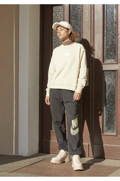 Nike Women's Fleece Dance Oversize Siyah Kadın Eşofman Altı