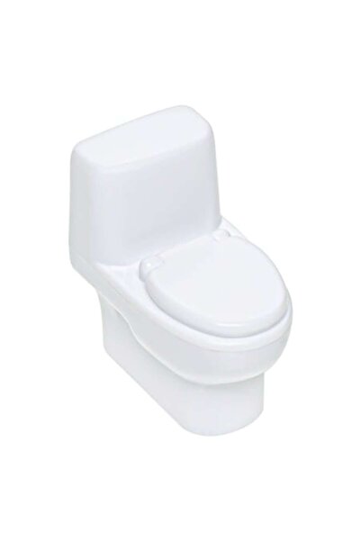 SHOPIENS Ascuțitoare de creioane în formă de vas de toaletă din plastic, albă