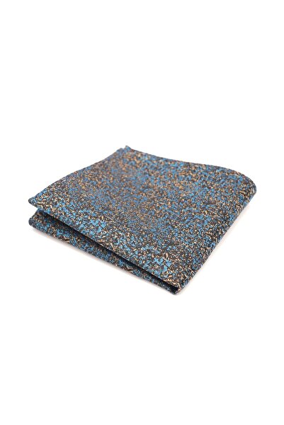 6AM Ceremony Blue pocket square with abstract print