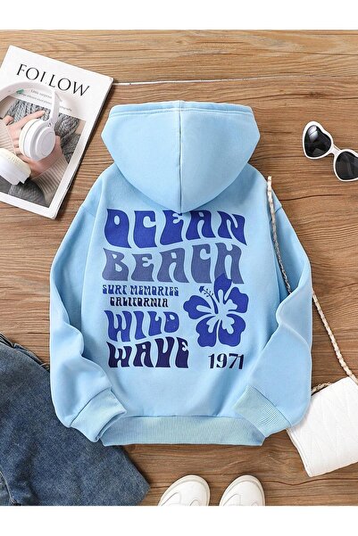 Flaubert -Kadın baskılı flw sweatshırt 3iplik kaliteli kumaş oversize kesim