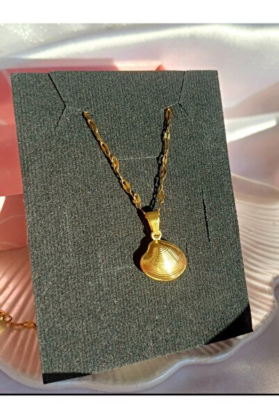 stainless steell Gold Steel Oyster Necklace