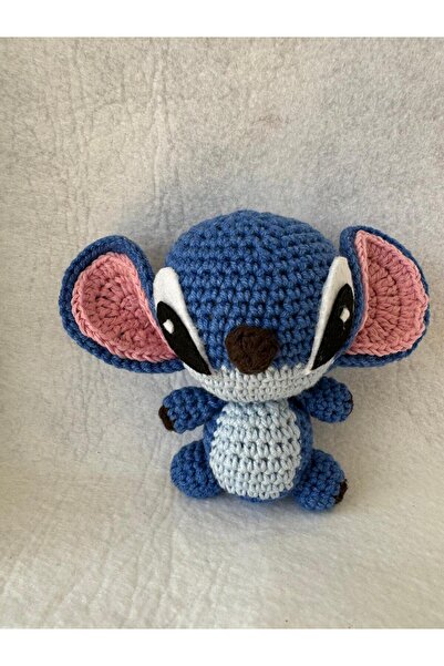 SLECrochet El Yapımı Stitch Amigurumi Oyuncak – Lilo & Stitch Karakter Figürü – Disney Sevenlere Özel Hediye