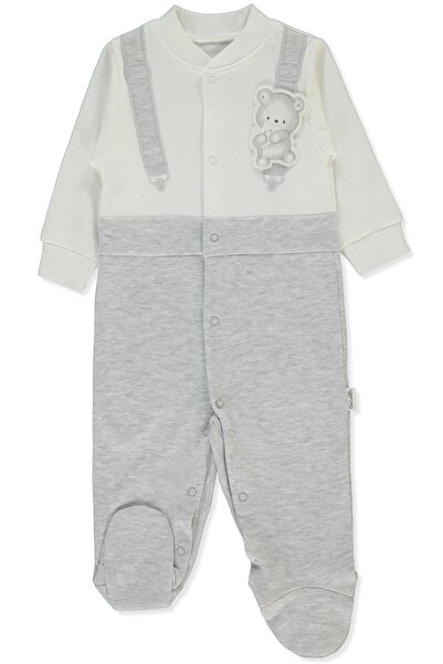 Bebetto بدلة بتصميم إنترلوك (بي كايند) رمادي مخلوط