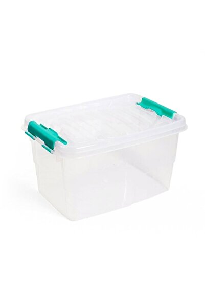 SHOPIENS Transparent Plastic Storage Box with Lid, 7L (30x21x17 cm) - MYONNA