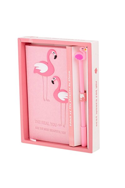 OEM Σετ Παιδικών Τετράδια & Στυλό Μονόκερος με Δερμάτινο Εξώφυλλο - Ροζ