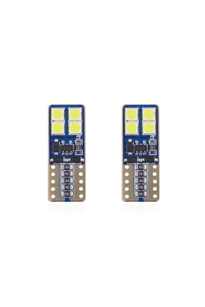 JollyMag Sada LED CANBUS kompatibilních T10e W5W 8 SMD bílých 12/24V autožáro...