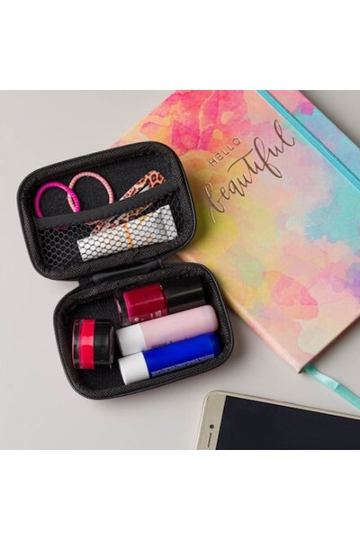 SHOPIENS Cutie compactă roz de depozitare 11x7x4 cm