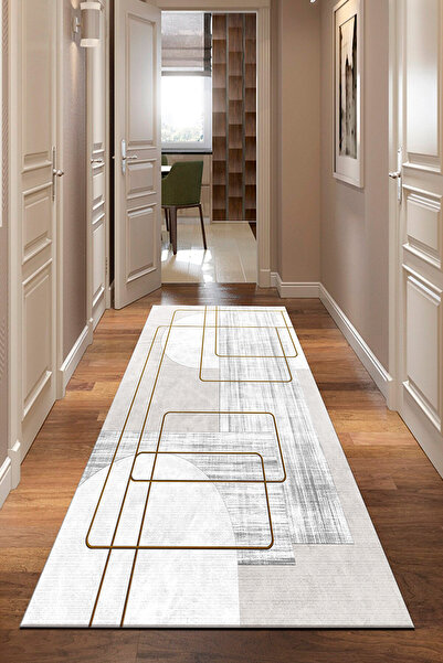 DEKOMOD Dijital Baskı Dört Mevsim Kaymaz Taban Yıkanabilir Koridor Mutfak ve ...