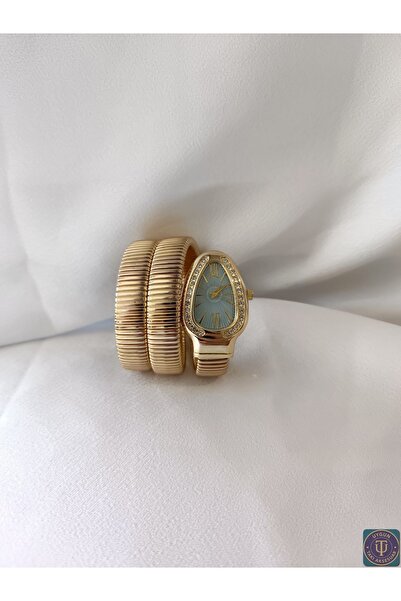 uyguntakıaksesuar Blue Dial Spiral Winding Women's Wristwatch – Luxurious and...