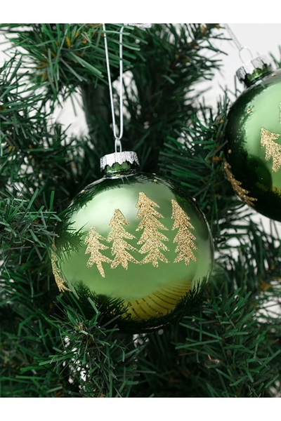 LC Waikiki Lcw Home Mixed Decorative Tree Ornament - Glass 2-Piece 8X8X8 cm