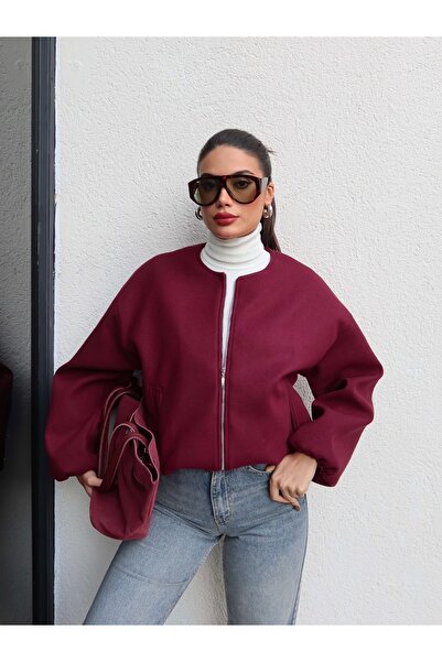 ESRAHELVACI Zippered Stamp Bomber Jacket