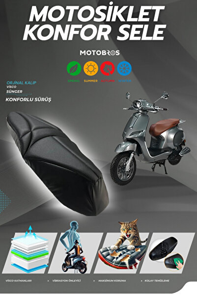 Motobros غطاء مقعد فولتا آر إس 6 المريح من الإسفنج الفيسكو