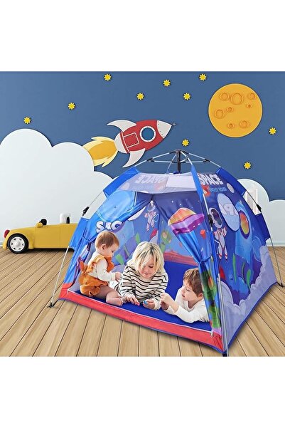 HAIZOL Kids Space Theme Play Tent - Spaceship Playhouse, 51.2 x 51.2 x 47.2 in