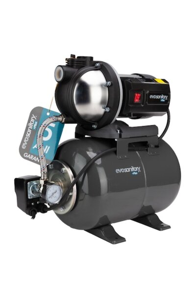 EVOSANITARY Hydrofor 24L cu pompă din oțel inoxidabil Plus - garanție 5 ani, ...