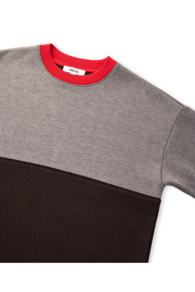 İpekyol Contrast Collar Colorblock Sweatshirt