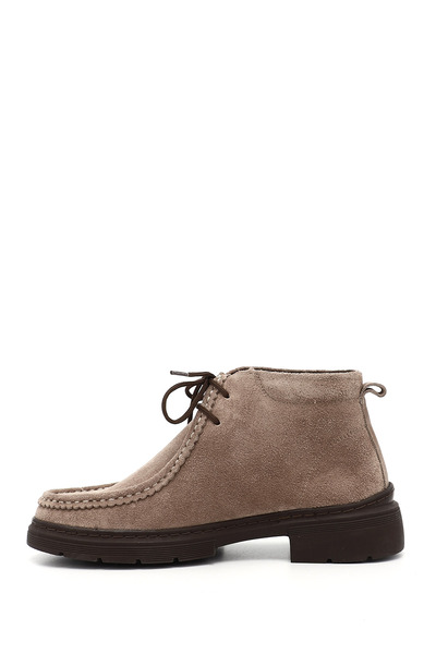 GÖNDERİ(R) Γυναικείες/Κοριτσίστικες μπότες Comfort από γνήσιο δέρμα με κορδόνια από βιζόν