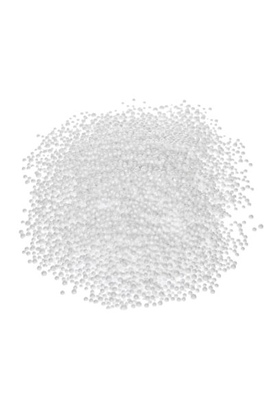 SHOPIENS Globuri decorative de Crăciun din spumă, sclipici alb, 100g