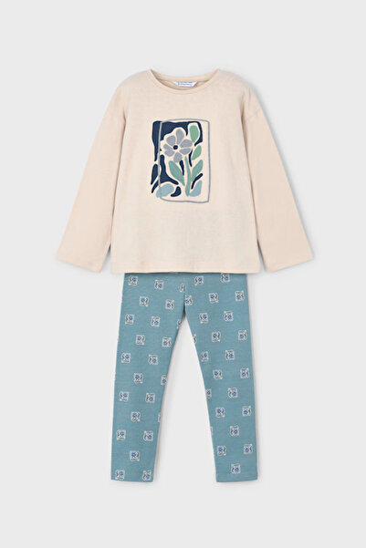 MAYORAL 4719-23 طقم بنطلون ضيق أخضر