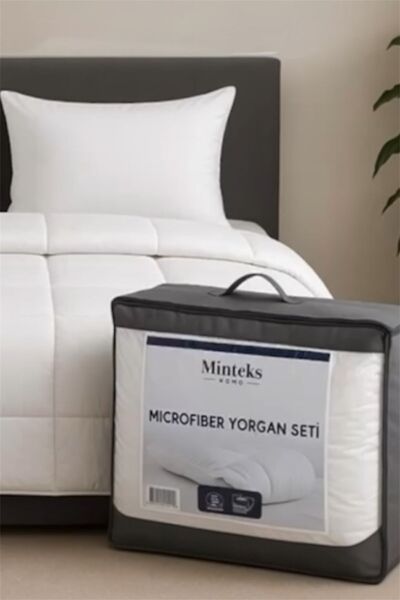 Bayev Single 2-Piece Microfiber Comforter Set 1 Pillow 1 Comforter White