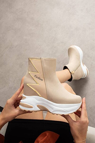 Shero shoes PİXABAY KADIN GİZLİ DOLGU KIŞLIK ŞIK BOT