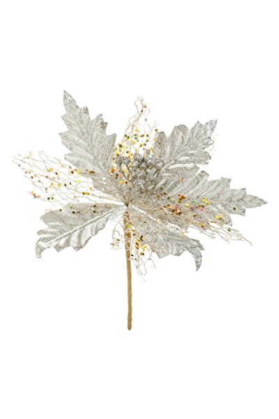 SHOPIENS Χριστουγεννιάτικο Διακοσμητικό Λουλούδι από Πολυεστέρας, Αλεξανδρινό...