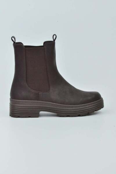 Uzunlu Γυναικείες μπότες Goldstep Greyzer Δερμάτινες ελαστικές κοντές σόλες