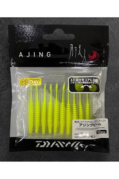 daiwa Gekkabijin Ajing Beam 2.0 5cm Lrf Silikon Yem 10 Adet Glow Lemon