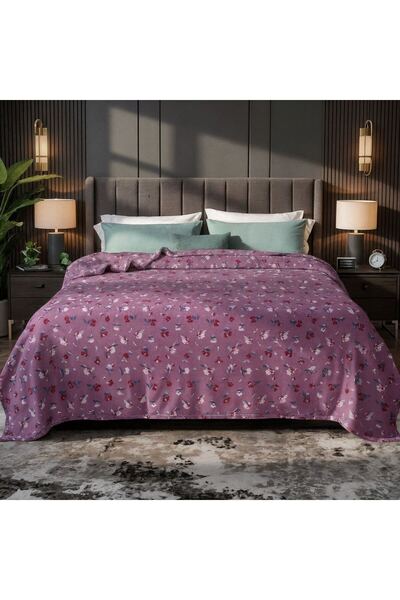 Roshen Lightweight blankets, 900 grams net, for two people, with a soft and elegant pattern