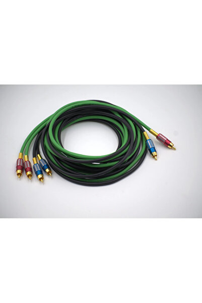 For-X Bakır Amfi Rca Kablosu - 2 Giriş 4 Çıkış Anfi Rca Kablosu - 5 Metre - E...