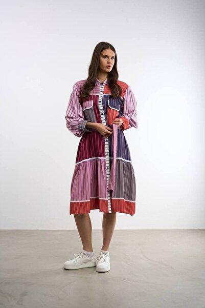 HANIQA فستان قميص مطبوع |   44-50 |   25271