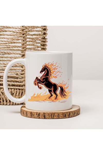 kubdekor Horse Figure Printed Mug