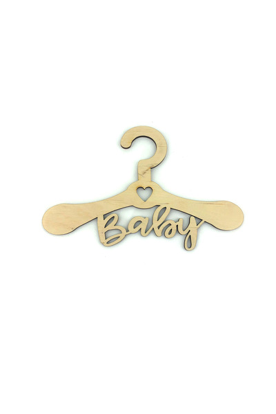 Amco Set umerașe din lemn pentru bebeluși model 2, 10 buc, 20x13x0.4 cm