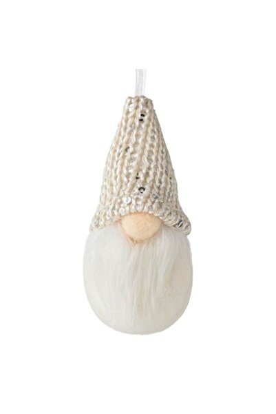 SHOPIENS Στολίδι Χριστουγεννιάτικου Δέντρου Gnome Υ5xΜ10εκ. - Λευκό με Πλεκτό...