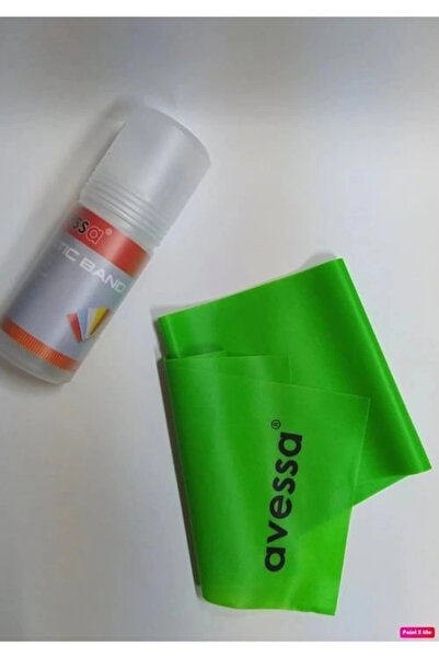 AVESSA Pilates Rubber Band in Tube Medium Hard Resistance 40 mm Green