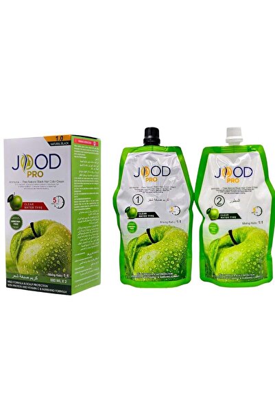 jood pro كريم صبغة للشعر جود ابرو اسود خالي من الامونيا 500مل ×2